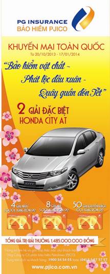 MUA BẢO HIỂM PJICO – TRÚNG XE Ô TÔ
